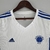 Camisa feminina branca do Cruzeiro II 22/23 da Adidas, com detalhes em azul e logotipo do clube.

