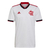 Camisa branca do Flamengo II 22/23, modelo torcedor masculino da Adidas, com detalhes em vermelho e preto.