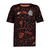 Camisa pré-jogo do Flamengo masculina da Adidas, com estampa preta e vermelha, apresentando ícones e logotipos do time.