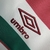 Camisa regata branca do Fluminense II, com detalhes em verde e vinho, da marca Umbro.