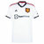 Camisa branca do Manchester United, modelo away 22/23, fabricada pela Adidas, com logotipo e patrocínios visíveis.