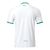 Camisa masculina branca do Newcastle Third 22/23, modelo Castore, com detalhes em verde e logo do patrocinador FUN88.

