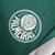 Camisa Palmeiras Treino 23/24 masculina da Puma, na cor verde com detalhes em branco e marrom.

