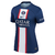 Camisa feminina do Paris Saint-Germain I 22/23, na cor azul, com detalhes em vermelho e branco e logotipo da Nike.