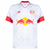 Camisa branca do Red Bull Bragantino, modelo 22/23, com detalhes em vermelho e logo da equipe.