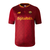 Camisa vermelha do time Roma, modelo I 22/23, fabricada pela New Balance, com logo e patrocinador frontal.