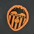 Camisa preta do Valencia II 22/23, modelo torcedor da Puma, com detalhes em laranja e logo do time.

