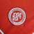 Camisa feminina do Internacional I 24/25, cor vermelha, com detalhes em branco e logo da Adidas.