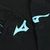 Camisa preta da Lazio III 24/25 masculina com detalhes em azul e logotipo Mizuno.

