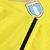 Camisa de futebol amarela do time Lazio II 24/25, modelo torcedor da Mizuno, com detalhes em azul e logo do time.

