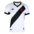 Camisa feminina branca do Vasco da Gama II 23/24, modelo torcedor da Kappa, com detalhes em preto e escudo do time.