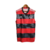 Camisa regata do Flamengo para torcedores, nas cores vermelho e preto, com logo da Adidas.