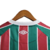 Camisa do Fluminense I 23/24 para torcedores, com listras tricolores em verde, grená e detalhes brancos.