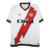 Camisa branca do Rayo Vallecano I 22/23, com detalhes em vermelho e logo da Umbro.