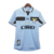 Camisa retrô da Lazio I 1999/2000, fabricada pela Puma, nas cores azul e preta, com detalhes em preto e logotipo da equipe.