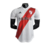 Camisa branca do River Plate com detalhes em vermelho, modelo 23/24 da Adidas, para jogadores masculinos.