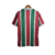 Camisa retrô masculina do Fluminense, modelo 16/17, com as tradicionais listras tricolores verde, vermelho e branco.