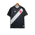 Camisa preta do Vasco da Gama, modelo 23/24, com faixa branca e logo da Kappa.