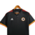 Camisa Roma III 23/24 masculina da Adidas, preta com detalhes em vermelho e amarelo, com logo do time e detalhes na gola.

