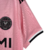 Camisa rosa do Inter Miami I 23/24, modelo torcedor masculino da Adidas, com detalhes em preto e logo do time.

