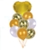 Set Globos Dorado (9un)