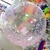 Globo Mylar 18" Redondo Cristal Lunares Fucsia (1un)