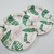 Plato Polipapel 17cm Tropical Hojas Verde y Rosa (10un)