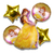 Set Globo Mylar Princesa Bella (5un) - comprar online