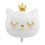 Globo Mylar 32" Gato Blanco Con Corona(1un) - comprar online