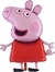 Globo Mylar 24" Pepa Pig con Vestido Rojo (1un)