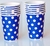 Vaso Polipapel 240cc Azul Lunar Blanco (10un)