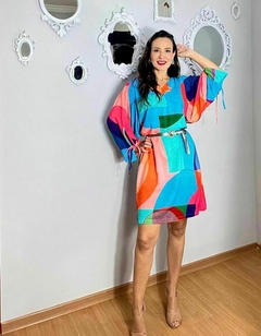 Vestido Lua - Mangas em Viscose - Trijoly