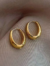 Brinco Argola Oval Banhada em Ouro 18k - comprar online