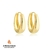 Brinco Argola Oval Banhada em Ouro 18k