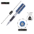 Kit 4 Escovas Profissional Azul Cerdas de Javali + 6 Clip De Carbono