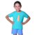 Camiseta Infantil Unisex de Poliamida Estampa Surfe