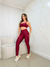 Conjunto Legging e Top Suplex de Alta Compressão - Vinho