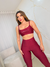 Conjunto Legging e Top Suplex de Alta Compressão - Vinho - loja online