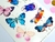 Plancha de Stickers ilustrados - Mariposas, Polillas y escarabajos en internet