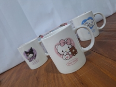 TAZA CERÁMICA LARGA SANRIO, KITTY, KUROMI, ETC