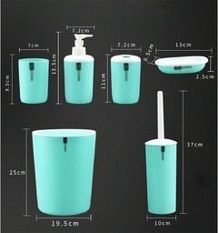 SET ACCESORIOS PARA BAÑO x6 PIEZAS - tienda online