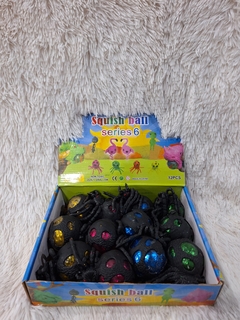 SQUISHI ARAÑA NEGRA CON BRILLO X12U