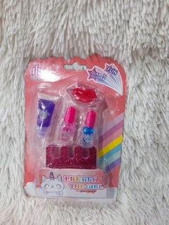 SET BELLEZA ESMALTE Y BRILLO LABIAL INFANTIL - comprar online