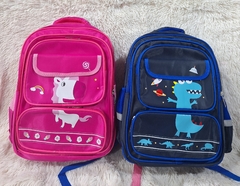 MOCHILA INFANTIL UNICORNIO Y DINO 4 CIERRES - comprar online