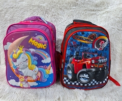 MOCHILA INFANTIL 3 CIERRES C/RELIEVE - comprar online