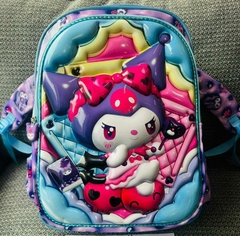 MOCHILA KUROMI C/RELIEVE 3 CIERRES - comprar online