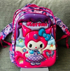 MOCHILA KUROMI C/RELIEVE 3 CIERRES - tienda online