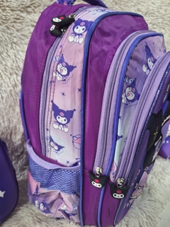 MOCHILA KUROMI 3 PIEZAS C/LONCHERA Y CARTUCHERA - El Principito Mayorista