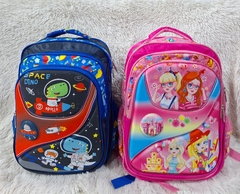 MOCHILA KAWAI INFANTIL C/RELIEVE 3 CIERRES - comprar online