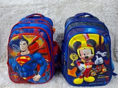 MOCHILA NIÑO VS. MODELOS SPIDERMAN, SONIC, CAPITÁN AMÉRICA, MICKEY - El Principito Mayorista